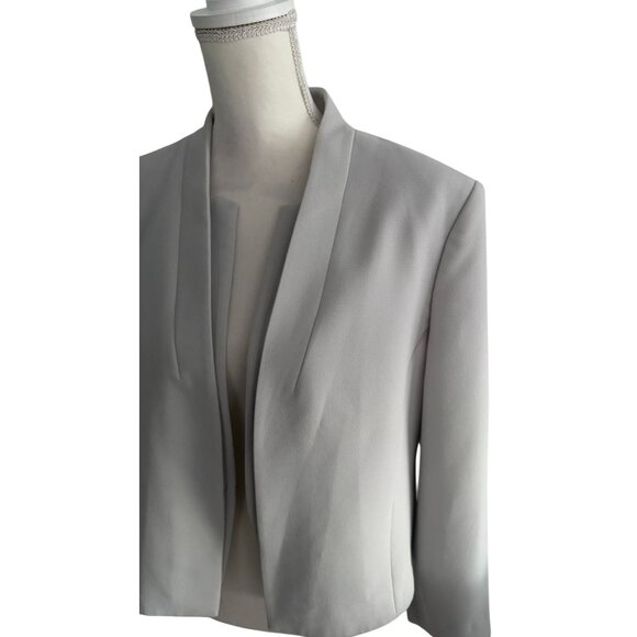 BOSS Jasika Gray Beige Greige Office Blazer Jacket Size US 14 - Picture 9 of 12
